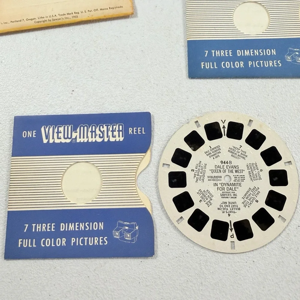 Dale Evans‎ Queen of the West VINTAGE 1955 Sawyer's View-master Reel Set